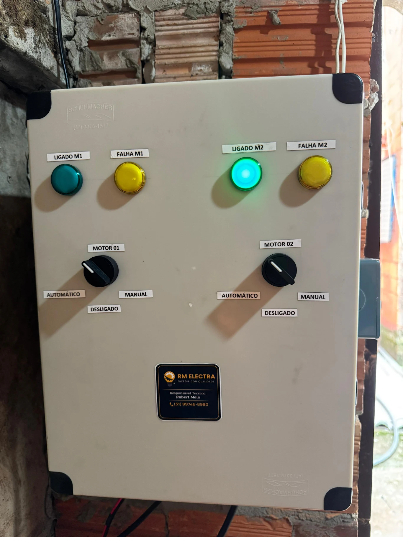 Quadro de comando elétrico