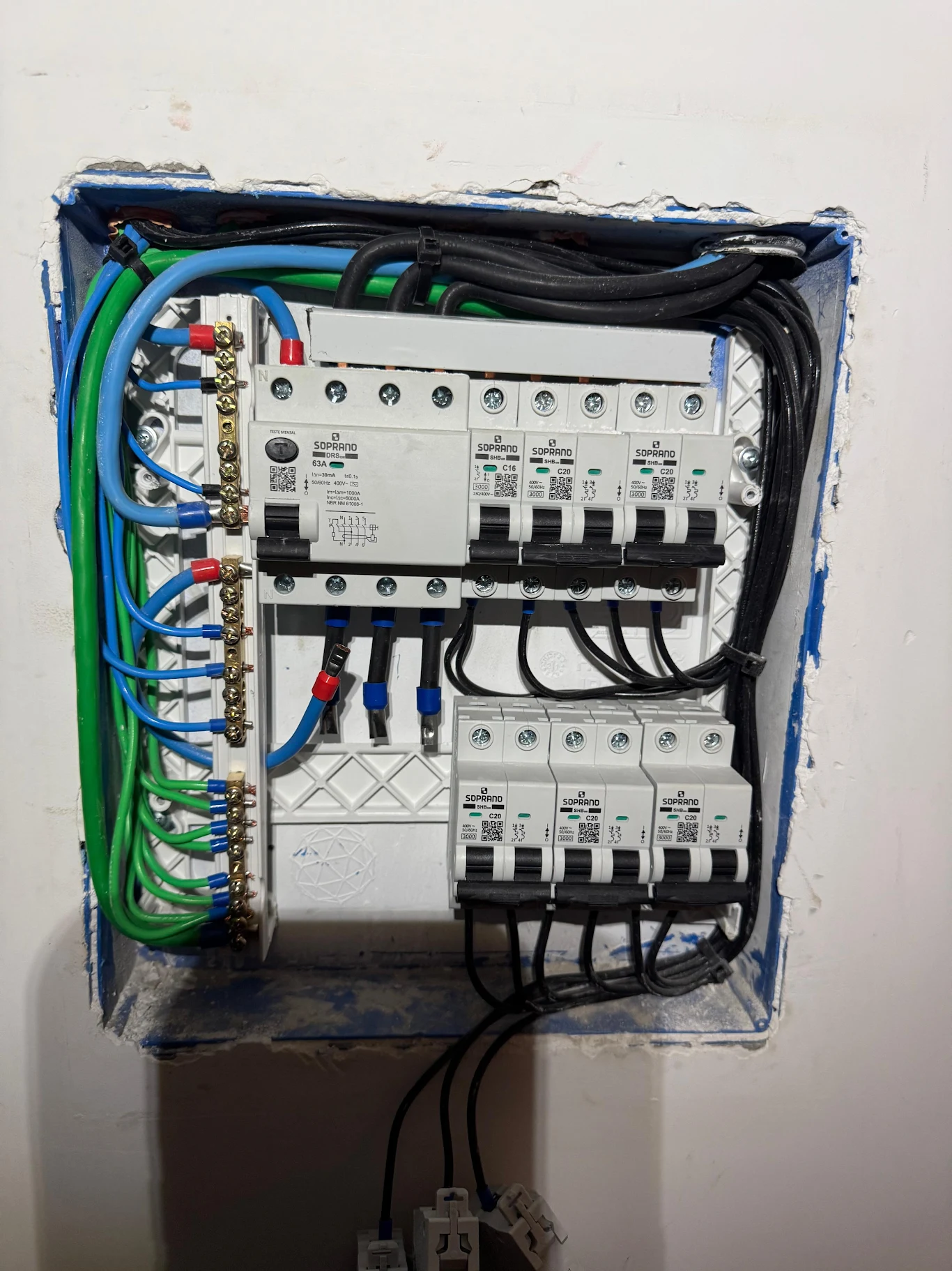Montagem de quadro elétrico